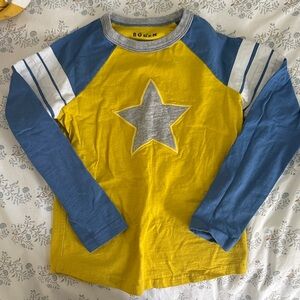 Mini Boden Boys Yellow and Blue Star Shirt